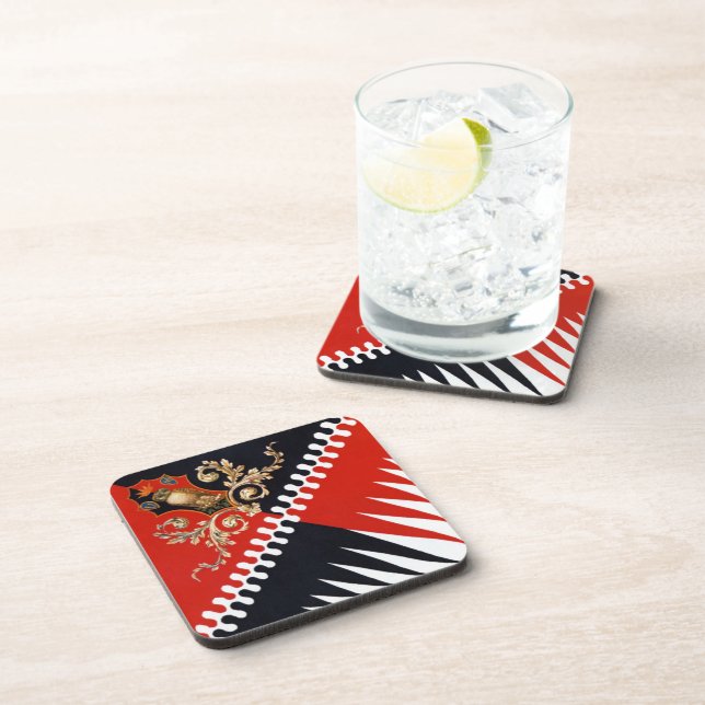 Posavasos Contrada Priora della Civetta (búho) Palio di Sien (Lado Derecho)