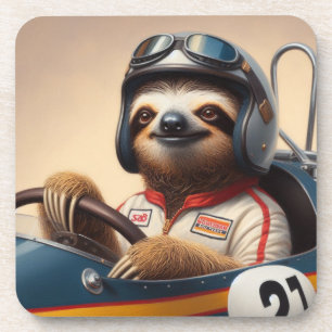 Posavasos Controlador de racecar Sloth
