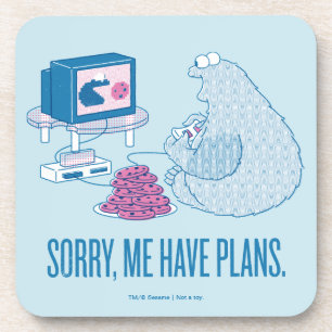 Posavasos Cookie Monster   Lo Siento, Tengo Planes
