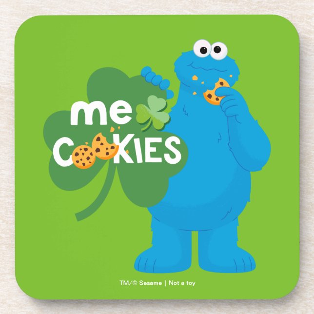 Posavasos Cookie Monster | Shamrock Love (Frente)