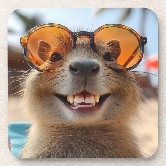 Posavasos Cool Capybara (Frente)