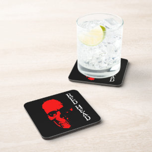 Posavasos Copas de Bebidas de Cabeza Roja