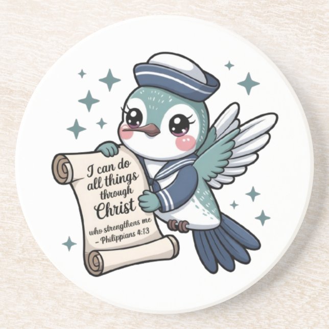 Posavasos Copas de colibrí de marinero de la marina filipina (Frente)