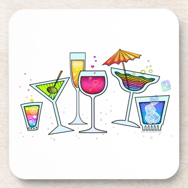 POSAVASOS COPAS PARA COCTEL POSA VASOS DE CORCHO (Frente)