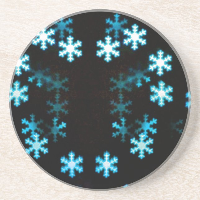 Posavasos Copia de Nieve de Navidad Mágica (Frente)