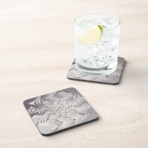Posavasos copo de nieve de plata