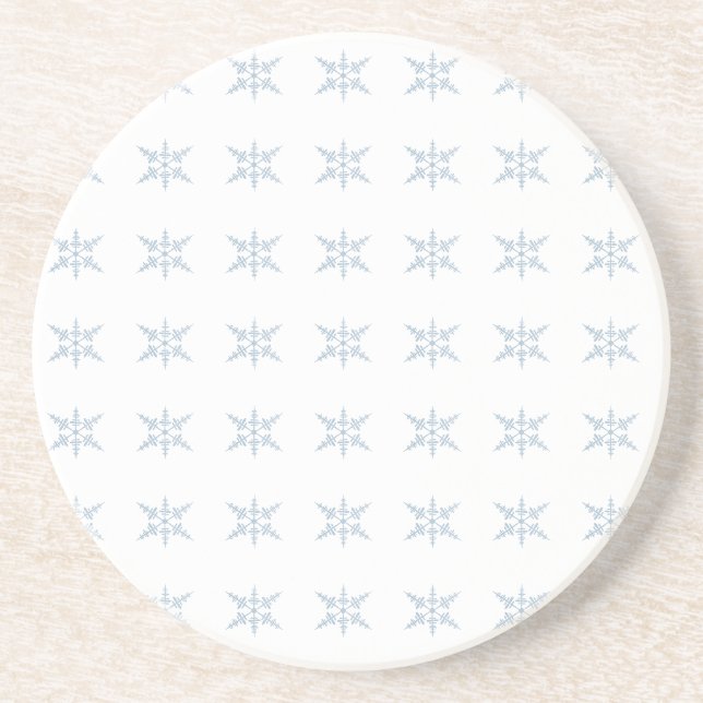 Posavasos Copos de nieve de invierno (Frente)