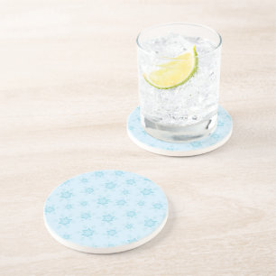 Posavasos Copos de nieve, hielo azul, helados de nieve, niev
