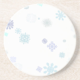 Posavasos Copos de nieve pálidos