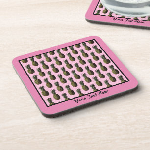 Posavasos Copos de plástico de piña - opción personalizada
