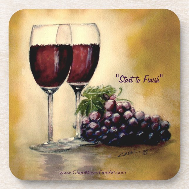 Posavasos Copos de vino (Frente)