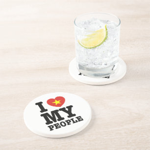 Posavasos Corazón (amor) Mi pueblo vietnamita