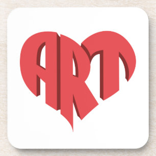 Posavasos Corazón artístico