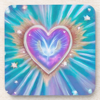 Posavasos Corazón con alas adentro