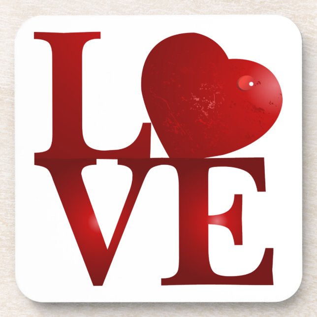 Posavasos Corazón de amor (Frente)