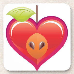 Posavasos Corazón de Apple