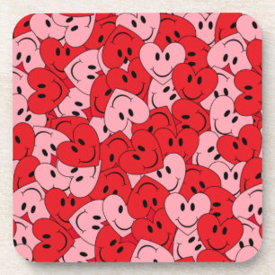 Posavasos Corazón de cara feliz