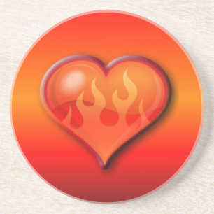 Posavasos Corazón de inflamación con cinta adhesiva