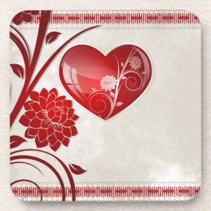 Posavasos Corazón de la flor