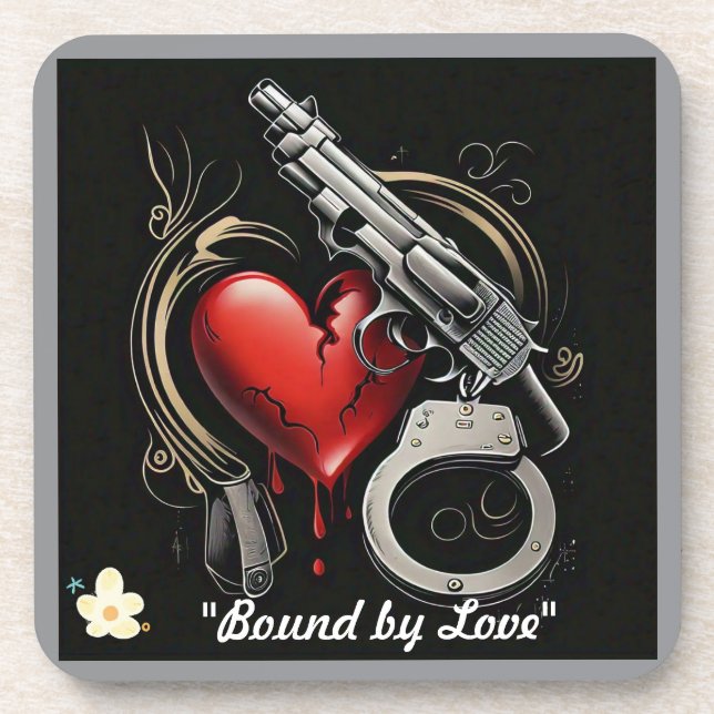 Posavasos "Corazón de la oscuridad" (Frente)