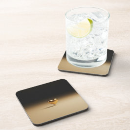 Posavasos Corazón de oro Estética minimalista Costa de plást
