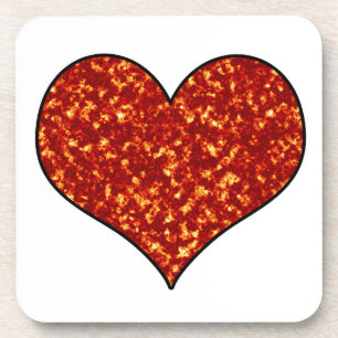 Posavasos Corazón en llamas