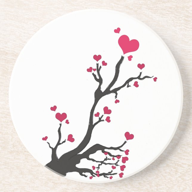 Posavasos Corazón en sangre (Frente)