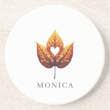 Corazón Hoja Personalizado 
