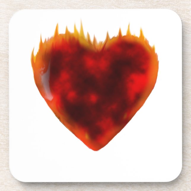 Posavasos Corazón inflamante (Frente)