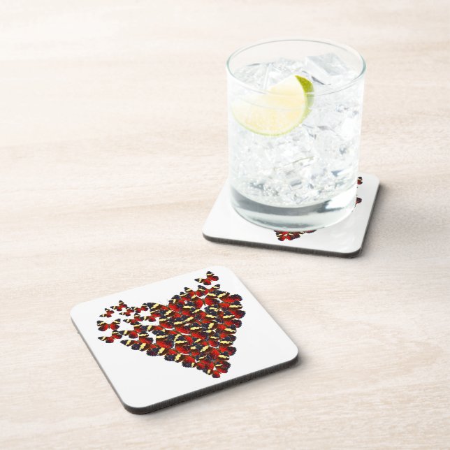 Posavasos Corazón mariposa (Lado Derecho)