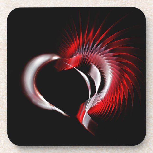 Posavasos Corazón metalizado (Frente)