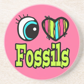 Posavasos Corazón Ojo Brillante Me Encantan Los Fósiles