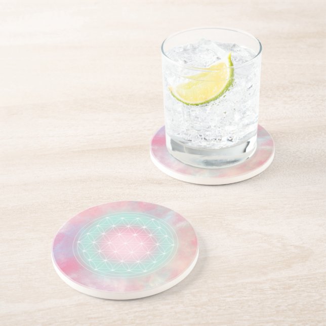 Posavasos Corazón Pacífico – Flor de la Vida (Lado)