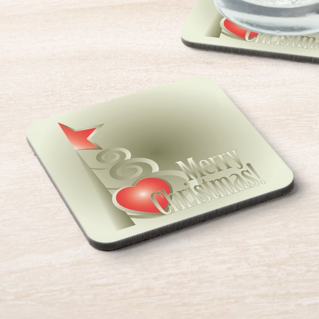 Posavasos Corazón para Navidades (Lado Izquierdo)