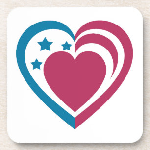 Posavasos Corazón Patriótico