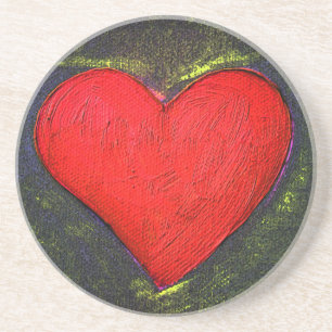 Posavasos Corazón pintado
