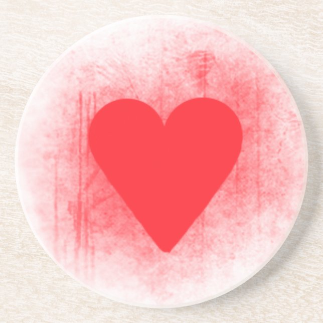 Posavasos Corazón rojo (Frente)