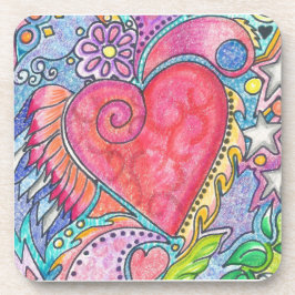 Posavasos Corazón volador