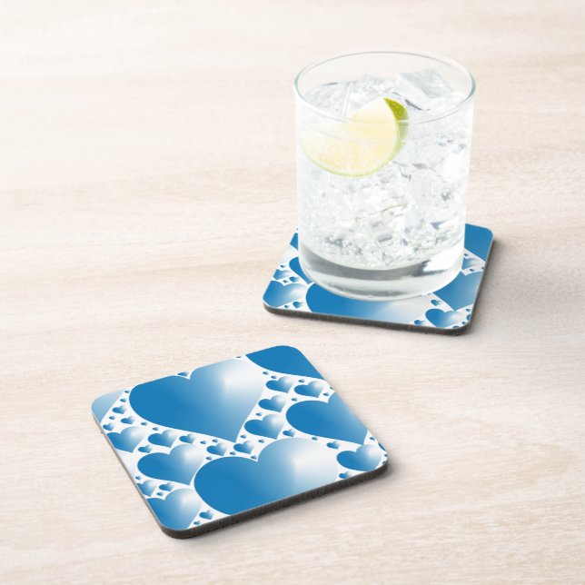 POSAVASOS CORAZONES AZULES (Lado Derecho)