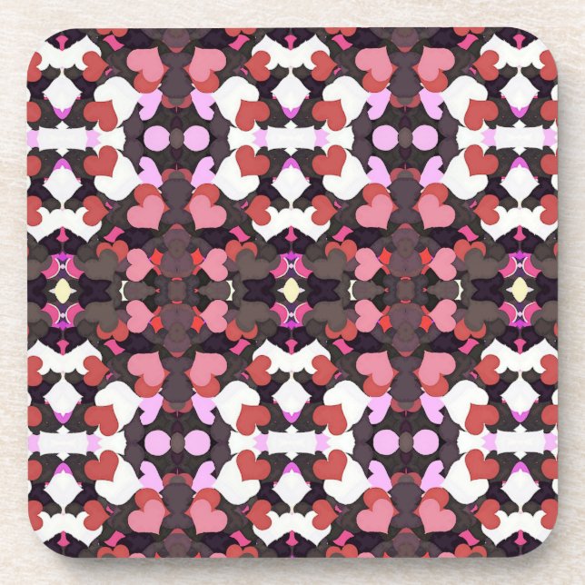 POSAVASOS CORAZONES CON AMOR (Frente)