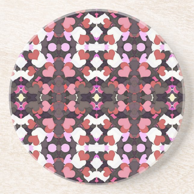 POSAVASOS CORAZONES CON AMOR (Frente)