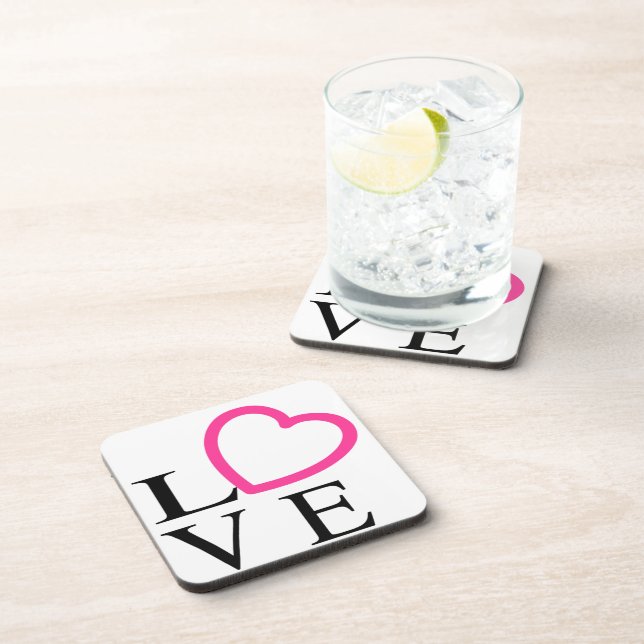 Posavasos Corazones de amor (Lado Derecho)