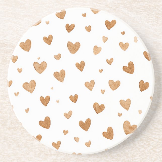 Posavasos Corazones de Crema (Frente)