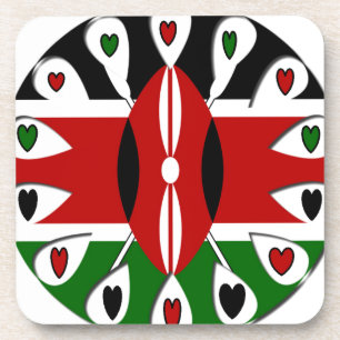 Posavasos Corazones de Kenia