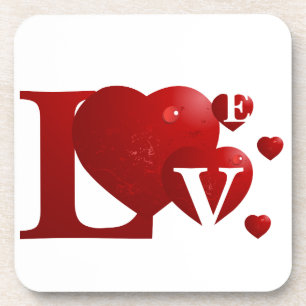 Posavasos Corazones de L.O.V.E.