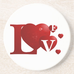 Posavasos Corazones de L.O.V.E.