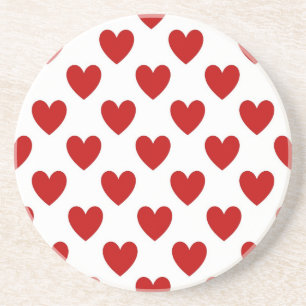 Posavasos Corazones de lunares Patrón