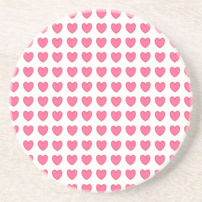 Posavasos Corazones de Polka (Frente)