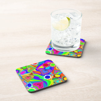 Posavasos Corazones Flores Groovy