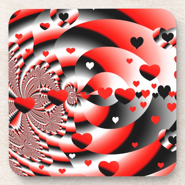 Posavasos Corazones flotantes (Frente)